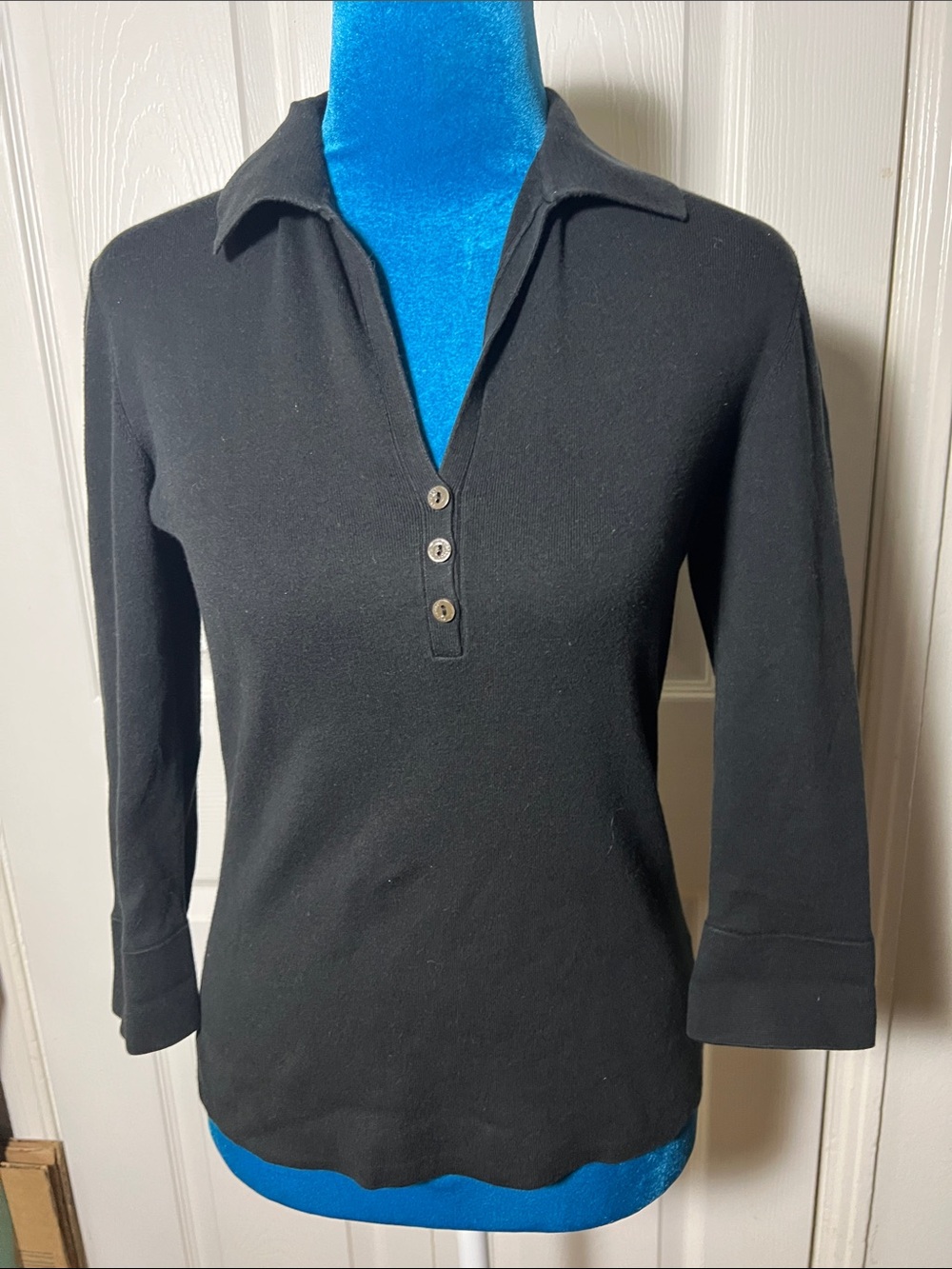 Loro Piana Long Sleeve Cotton Collared Shirt